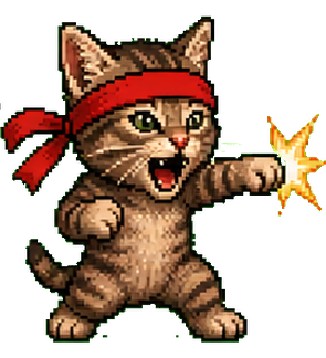 Red Kitten with a red headband
